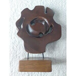 Wooden Display With Stand Decorative Brown